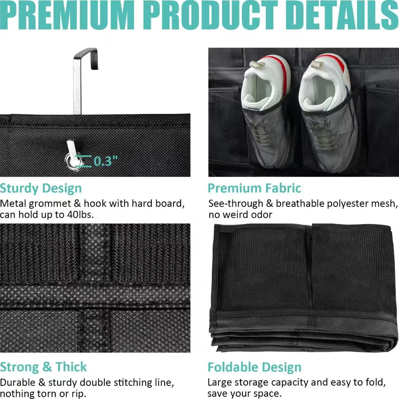 DoorSpace Shoe Organizer