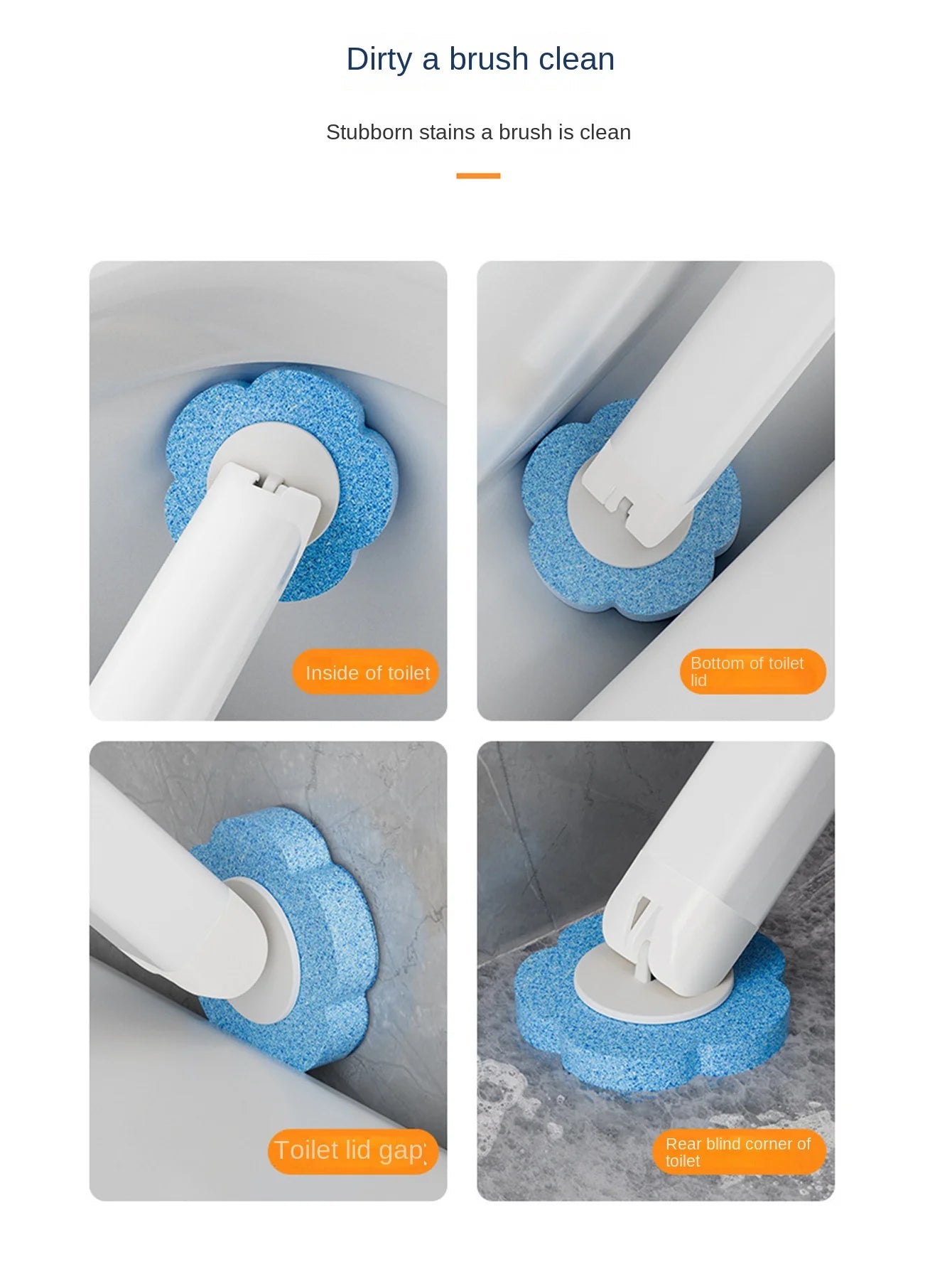 CleanSwipe Toilet Brush System