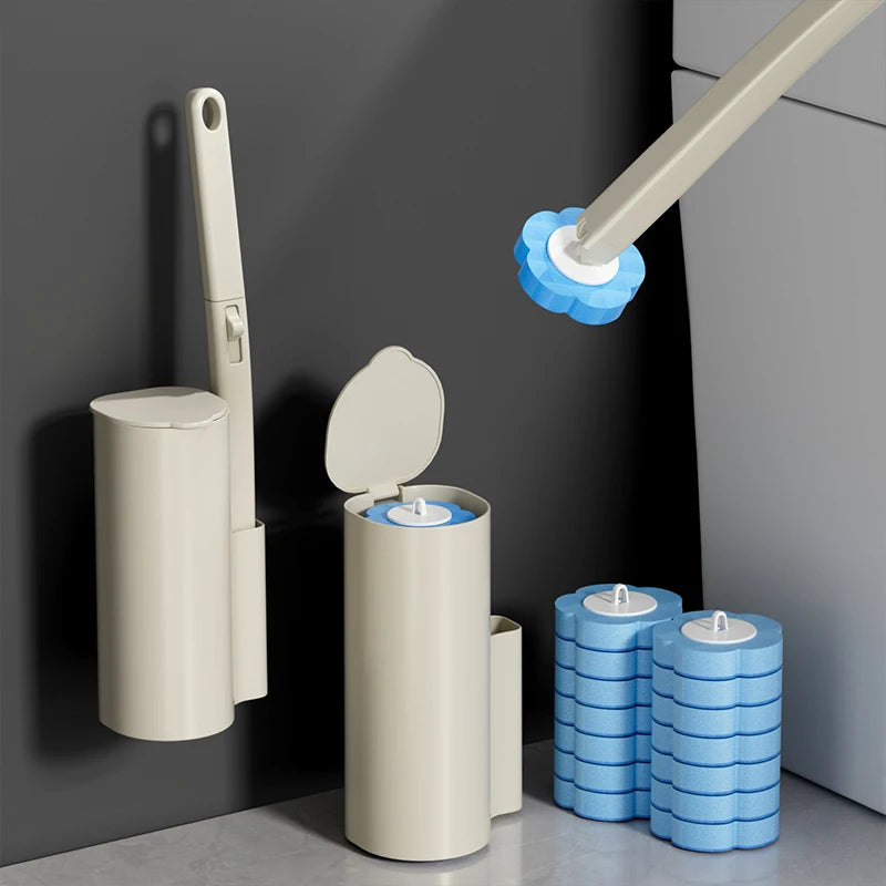 CleanSwipe Toilet Brush System