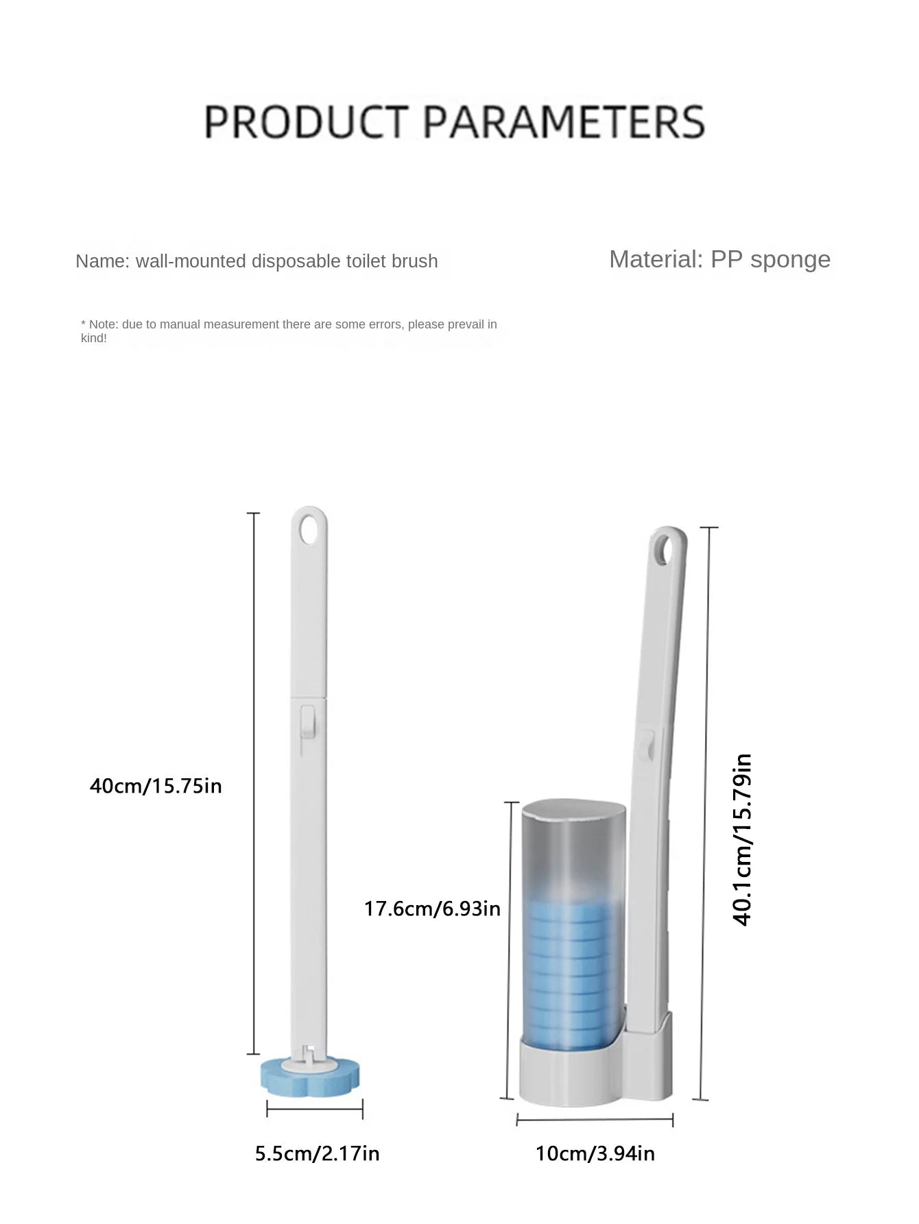 CleanSwipe Toilet Brush System